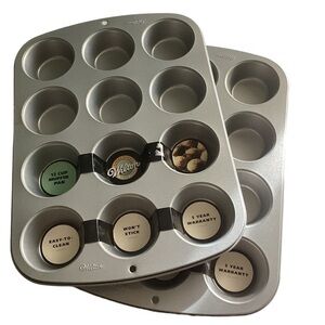 NWT! 2 Heavy Duty Premium Wilton 24 Cup Cake Muffin Pans